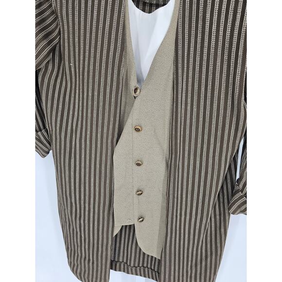 Vintage 1980s Pride & Joy Womens Sz 10 One Piece Layered Suit Top Jacket - Picture 2 of 4